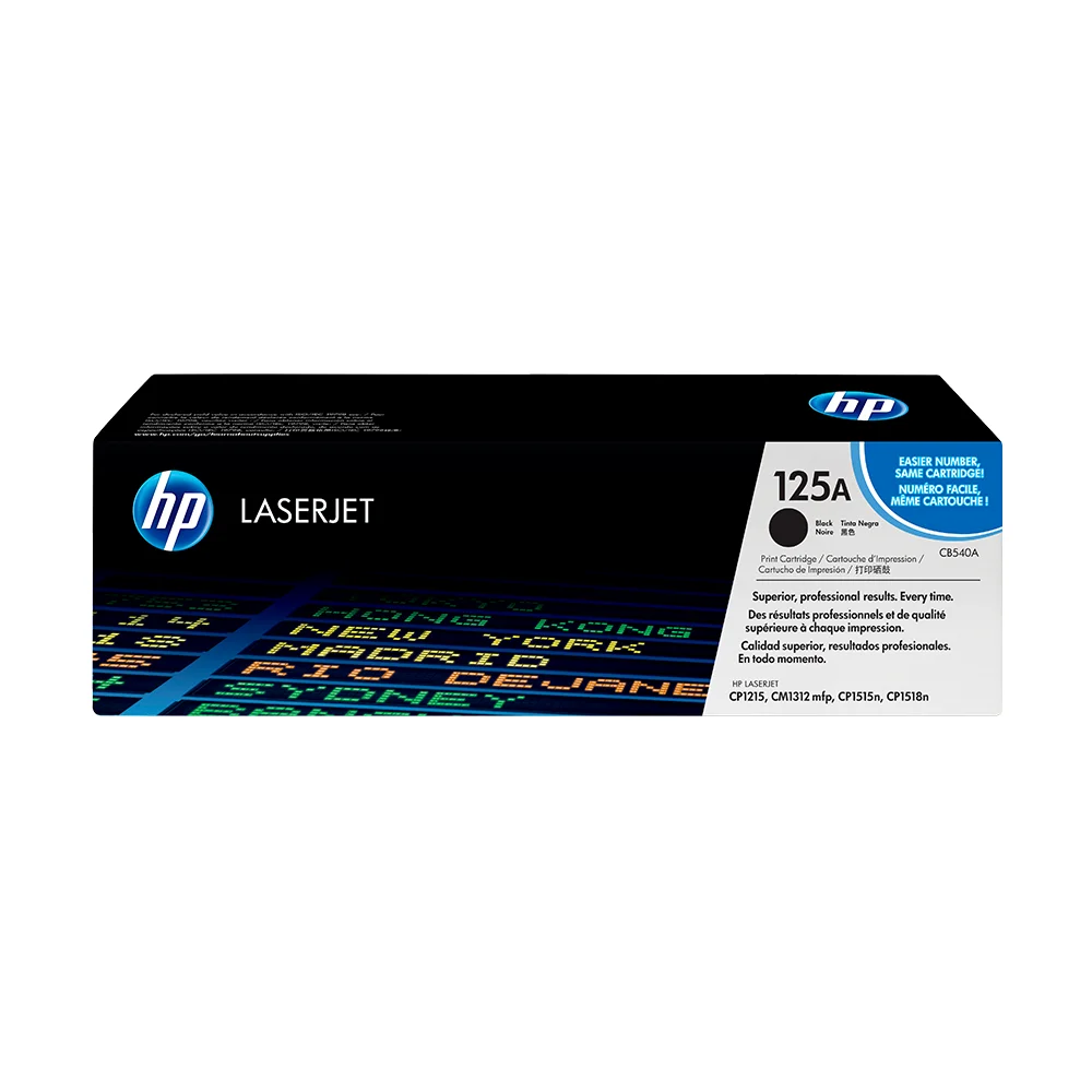 Tóner HP 125A Negro Original CB540A para HP LaserJet