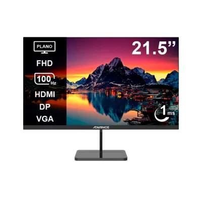 Monitor Advance (ADV-2152S) | 21.5" FHD (1920×1080) IPS | 100Hz | 1ms | HDMI + DP + VGA | Parlantes