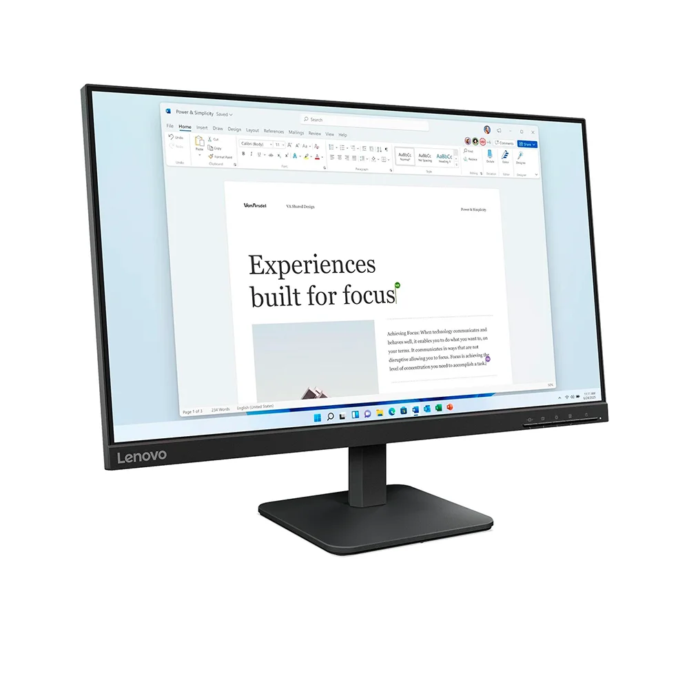Monitor Lenovo L24-4e (68C2KAC1LA) | 23.8" FHD (1920×1080) IPS | 48-100 Hz | HDMI + DP