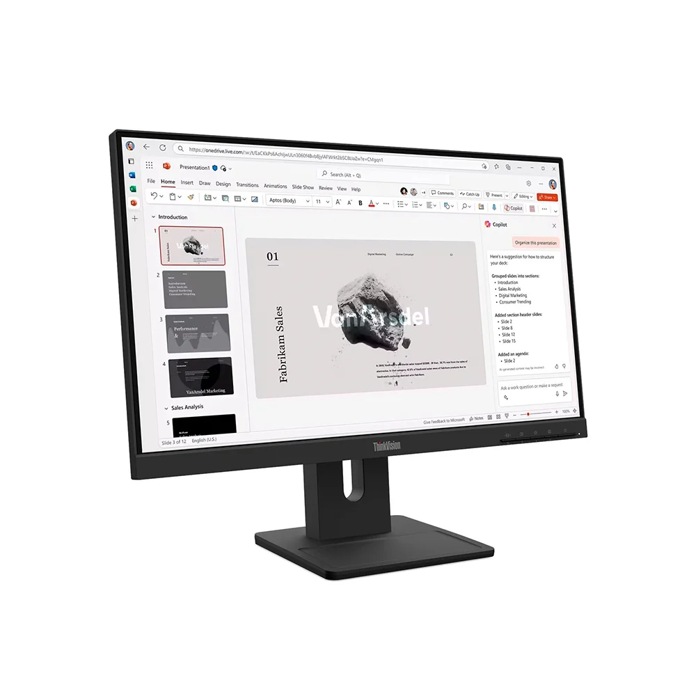 Monitor Lenovo ThinkVision E22-40 (64C9MAR6LA) | 21.5" FHD (1920×1080) IPS | 75 Hz | HDMI + DP + VGA