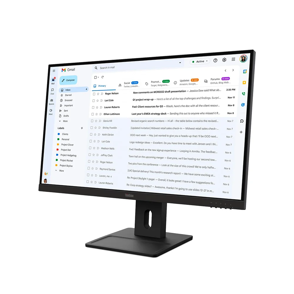 Monitor Lenovo ThinkVision E27-40 (64BCMAR4LA) | 27" FHD (1920×1080) IPS | 100 Hz | HDMI + DP