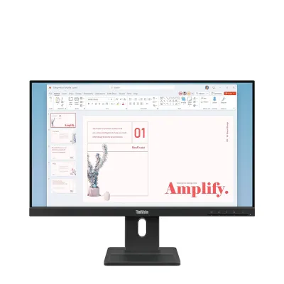 Monitor Lenovo ThinkVision E24-40 (64BAMAR1LA) | 23.8" FHD (1920×1080) IPS | 100 Hz | HDMI + DP