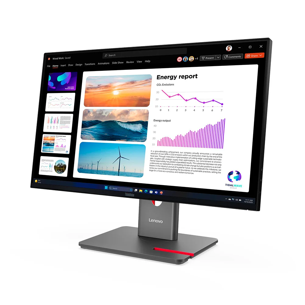 Monitor Lenovo ThinkVision P24Q-40 (64B2GAR1LA) | 23.8" QHD (2560×1440) IPS | 48-120 Hz | HDMI + DP + USB-C