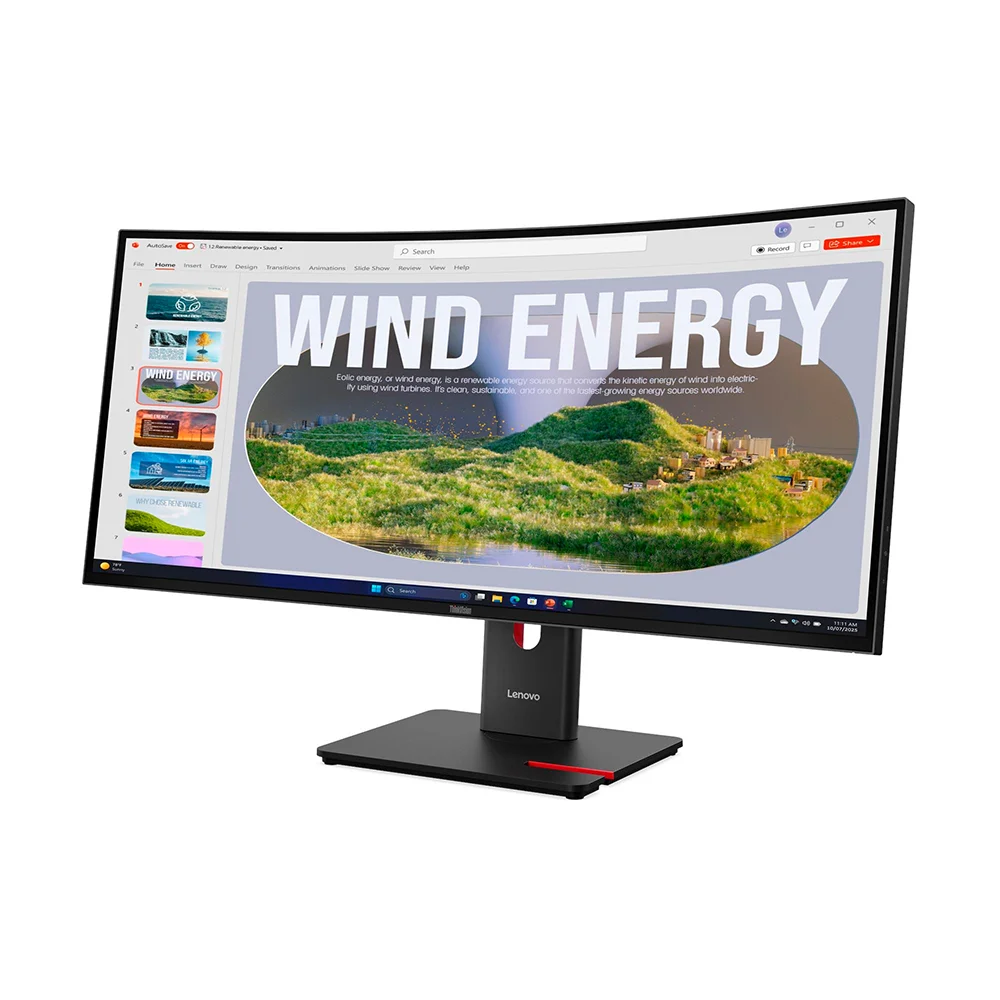 Monitor Lenovo ThinkVision T34WD-40 (64AEGAR1LA) | 34" UWQHD (3440×1440) IPS | 48-120 Hz | Thunderbolt 4 + DP + HDMI