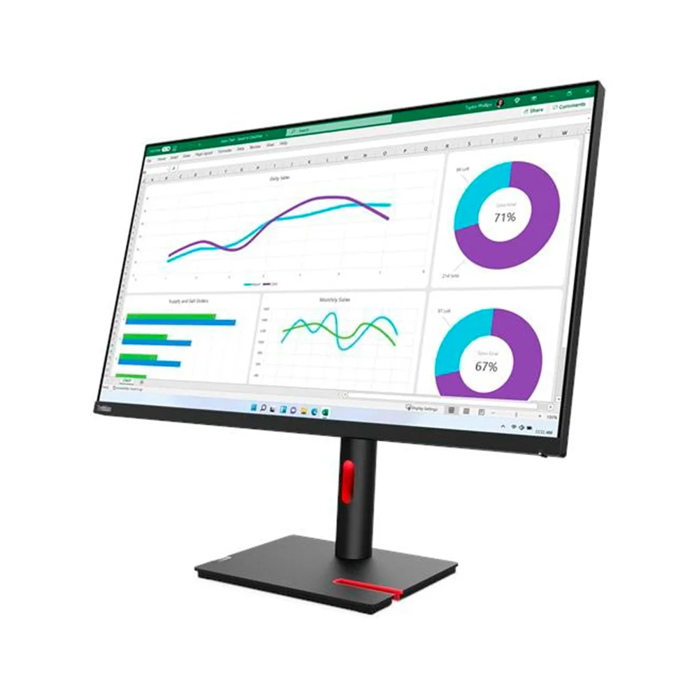Monitor Lenovo ThinkVision T32h-30 (63D3GAR1LA) | 31.5" QHD (2560×1440) IPS | 60 Hz | HDMI + DP