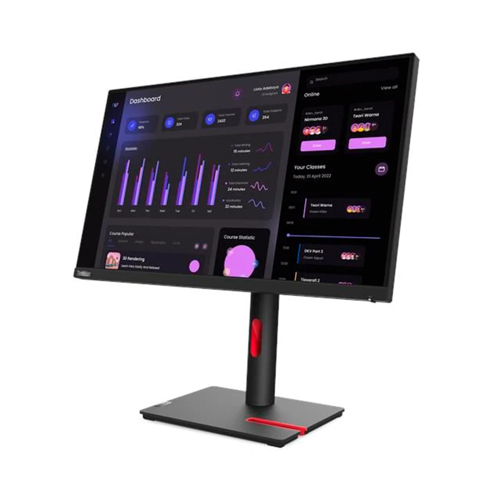 Monitor Lenovo ThinkVision T24i-30 (63CFMAR1LA) | 23.8" FHD (1920×1080) IPS | 60 Hz | HDMI + DP + VGA