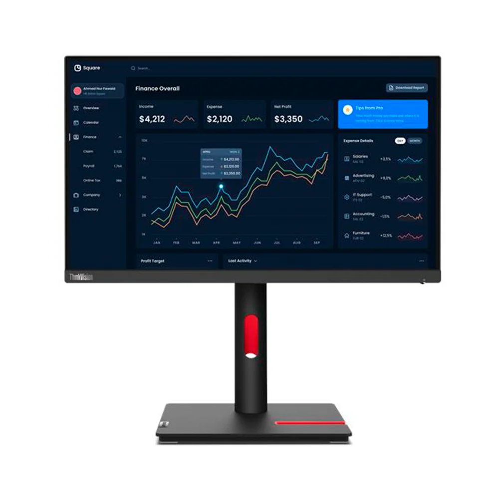 Monitor Lenovo ThinkVision T22i-30 (63B0MAR6LA) | 21.5" FHD (1920×1080) IPS | 60 Hz | HDMI + DP + VGA