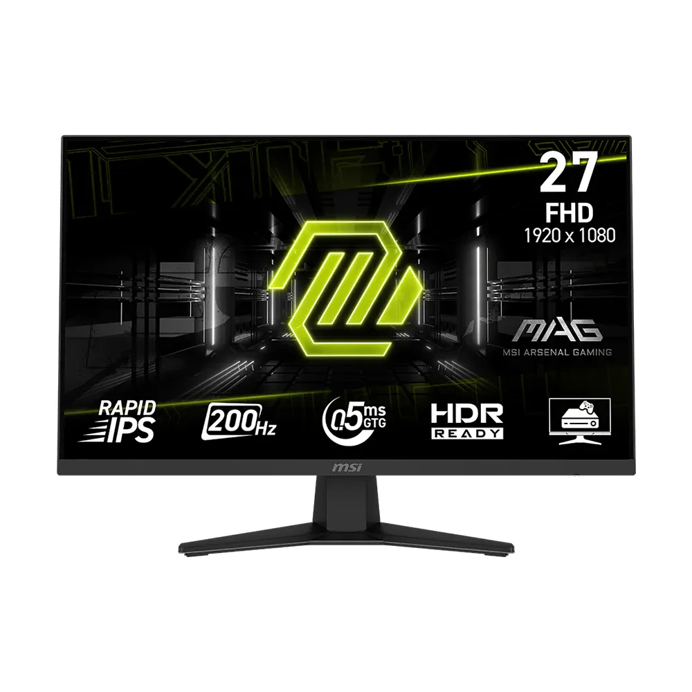 Monitor MSI MAG (MAG 274F) | 27" FHD (1920×1080) Rapid IPS | 200 Hz | 0.5 ms GtG | HDMI + DP