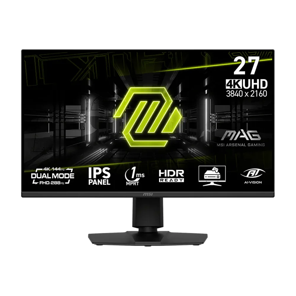 Monitor MSI MAG (MAG275UPD) | 27" 4K (3840×2160) Rapid IPS | 144 Hz | HDMI 2.1 + USB-C | Dual Mode + Parlantes