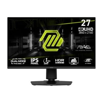 Monitor MSI MAG (MAG275UPD) | 27" 4K (3840×2160) Rapid IPS | 144 Hz | HDMI 2.1 + USB-C | Dual Mode + Parlantes