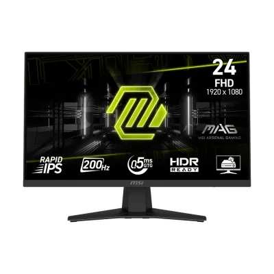 Monitor MSI MAG (MAG244F) | 23.8" FHD (1920×1080) Rapid IPS | 200 Hz | 0.5 ms GtG | HDMI + DP