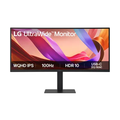 Monitor LG UltraWide (34U650A-B) | 34" WQHD (3440×1440) IPS | 100 Hz | USB-C 96 W + HDMI + DP