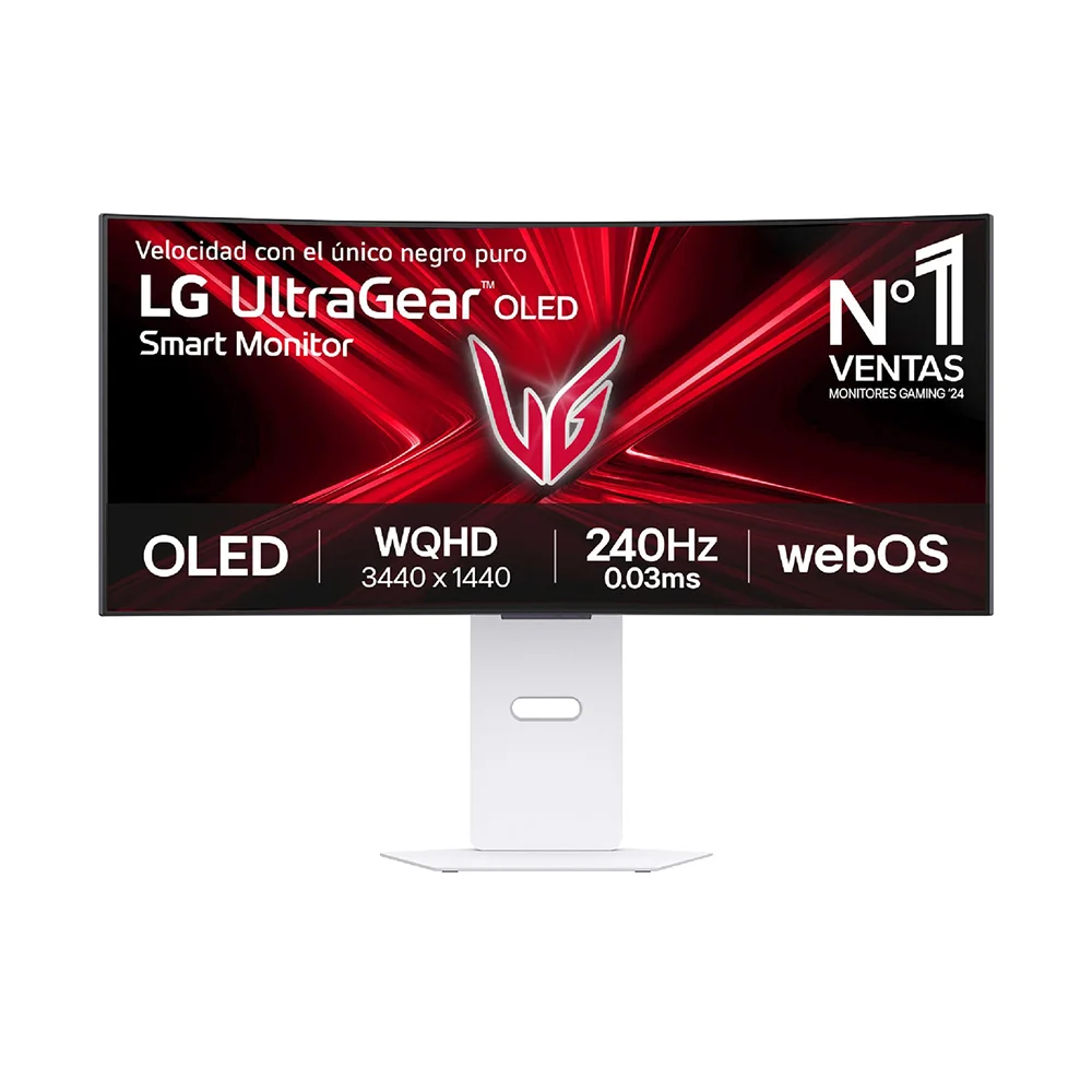 Monitor LG UltraGear OLED (34GX90SA-W) | 34" WQHD (3440×1440) OLED | 240 Hz | HDMI 2.1 + DP