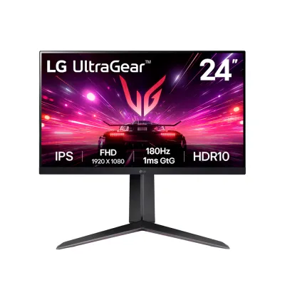 Monitor LG UltraGear (24GS65F-B) | 23.8" FHD (1920×1080) IPS | 180 Hz | HDMI + DP