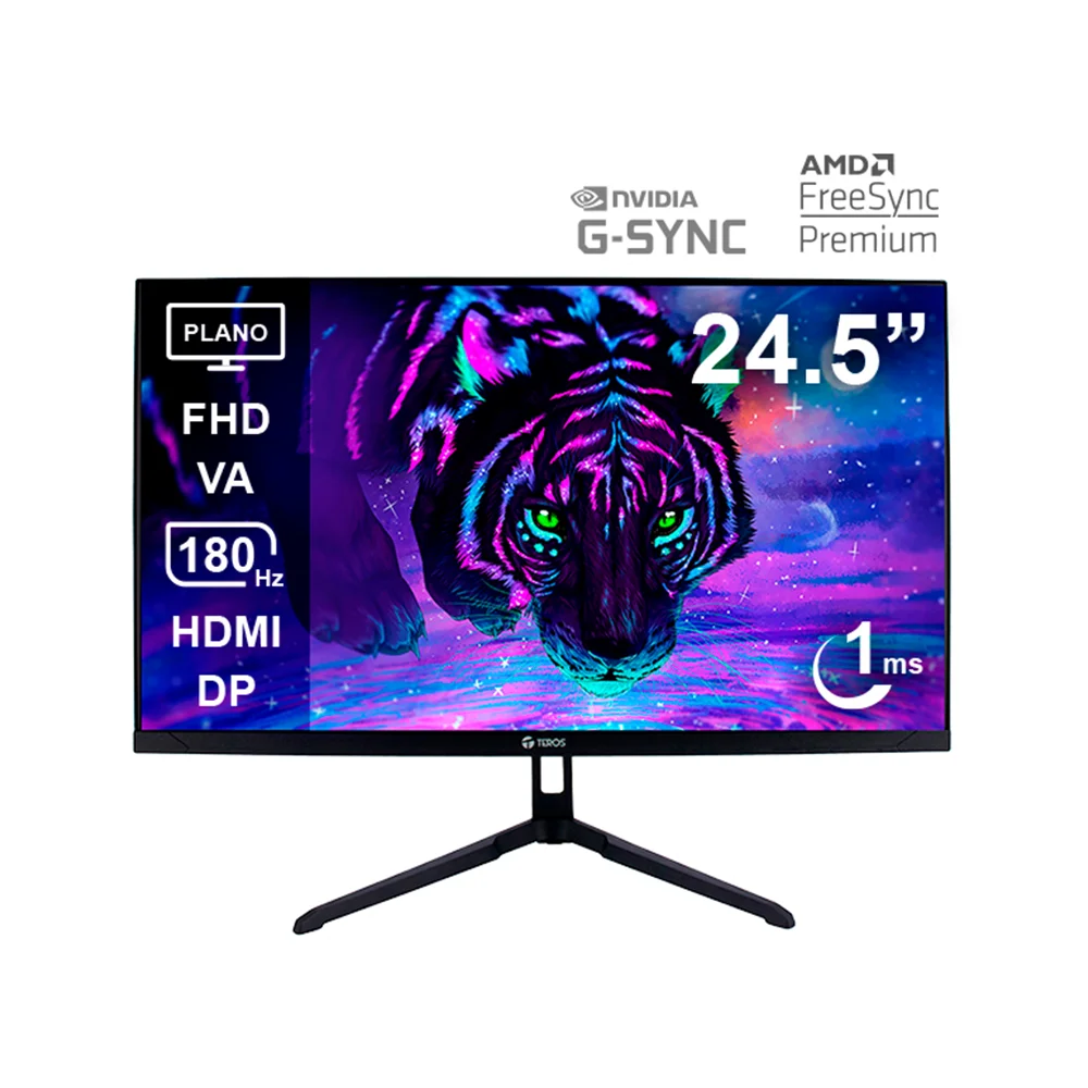 Monitor Teros (TE-2475G) | 24.5" FHD (1920×1080) VA | 180 Hz | HDMI + DP