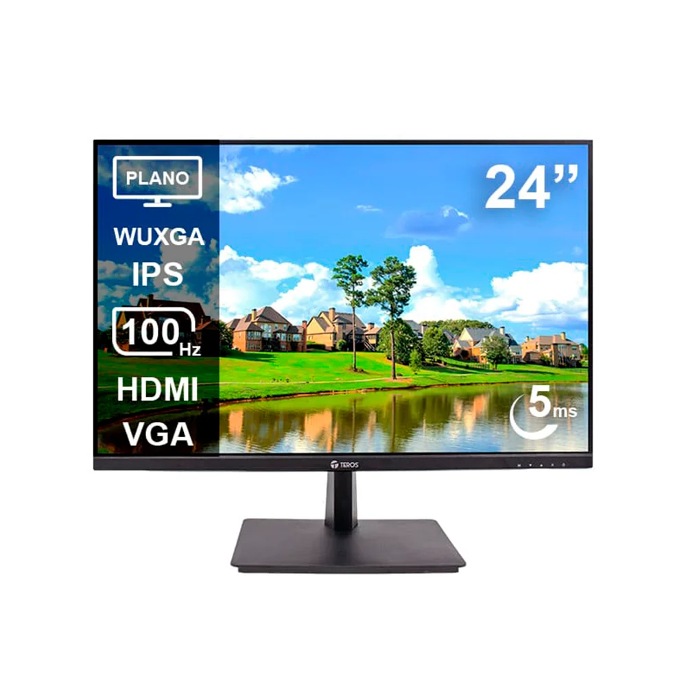 Monitor Teros (TE-2420CS) | 24" WUXGA (1920×1200) IPS | 100 Hz | HDMI + DP + VGA