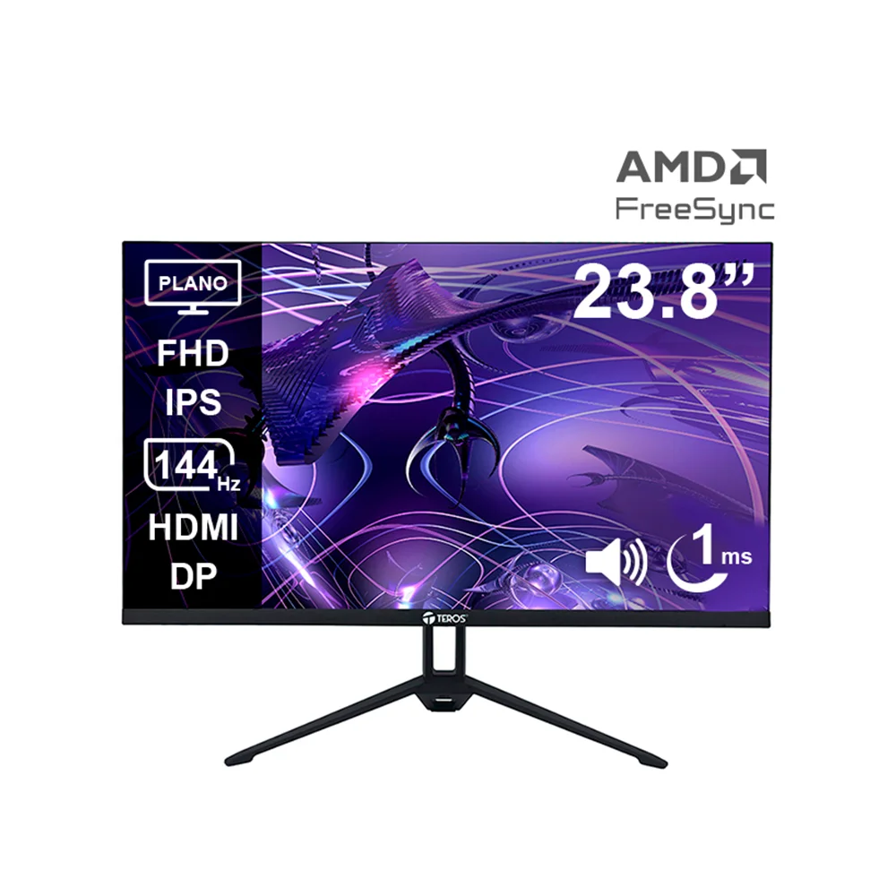 Monitor Teros (TE-2417S) | 23.8" FHD (1920×1080) IPS | 144 Hz | HDMI + DP | Parlantes