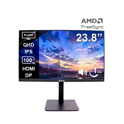 Monitor Teros (TE-2416CS) | 23.8" QHD (2560×1440) IPS | 100 Hz | HDMI + DP | Webcam + Parlantes
