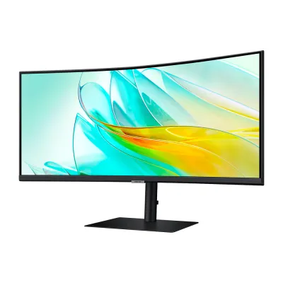 Monitor Samsung ViewFinity S6 (LS34C650UALXPE) | 34" WQHD (3440×1440) IPS Curvo | 100 Hz | USB-C 90 W + HDMI + DP