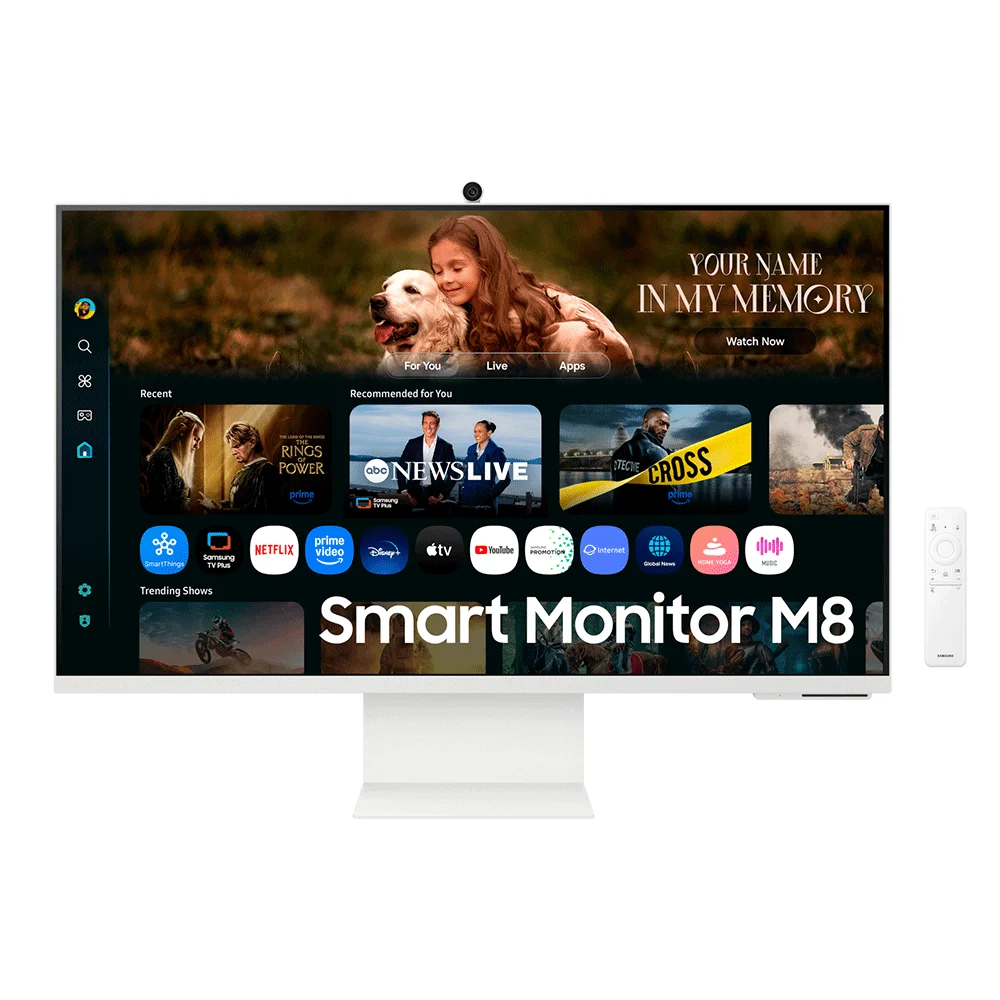 Monitor Samsung Smart M8 (LS32FM801ULXPE) | 32" 4K UHD (3840×2160) IPS | HDMI + USB-C | Smart TV