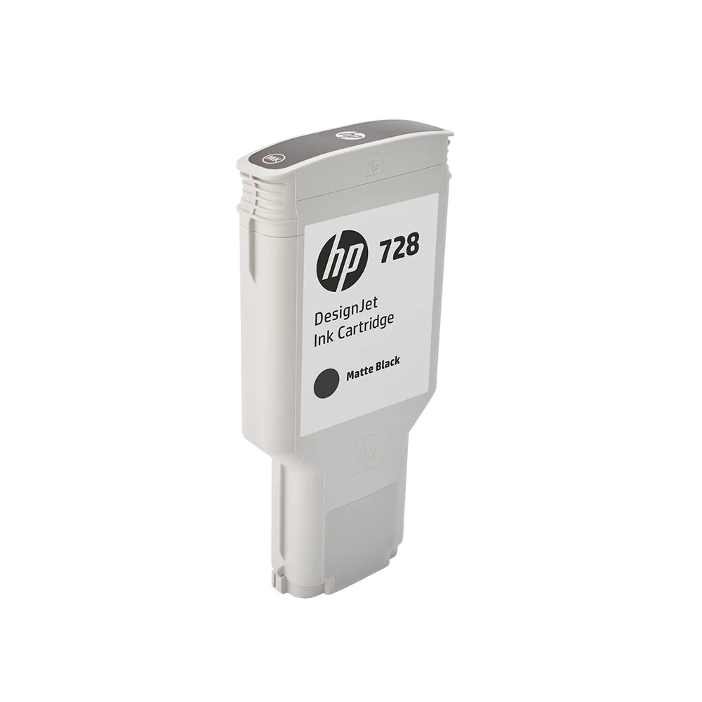 Cartucho de tinta HP DesignJet 728 negro mate de 300 ml (F9J68A)