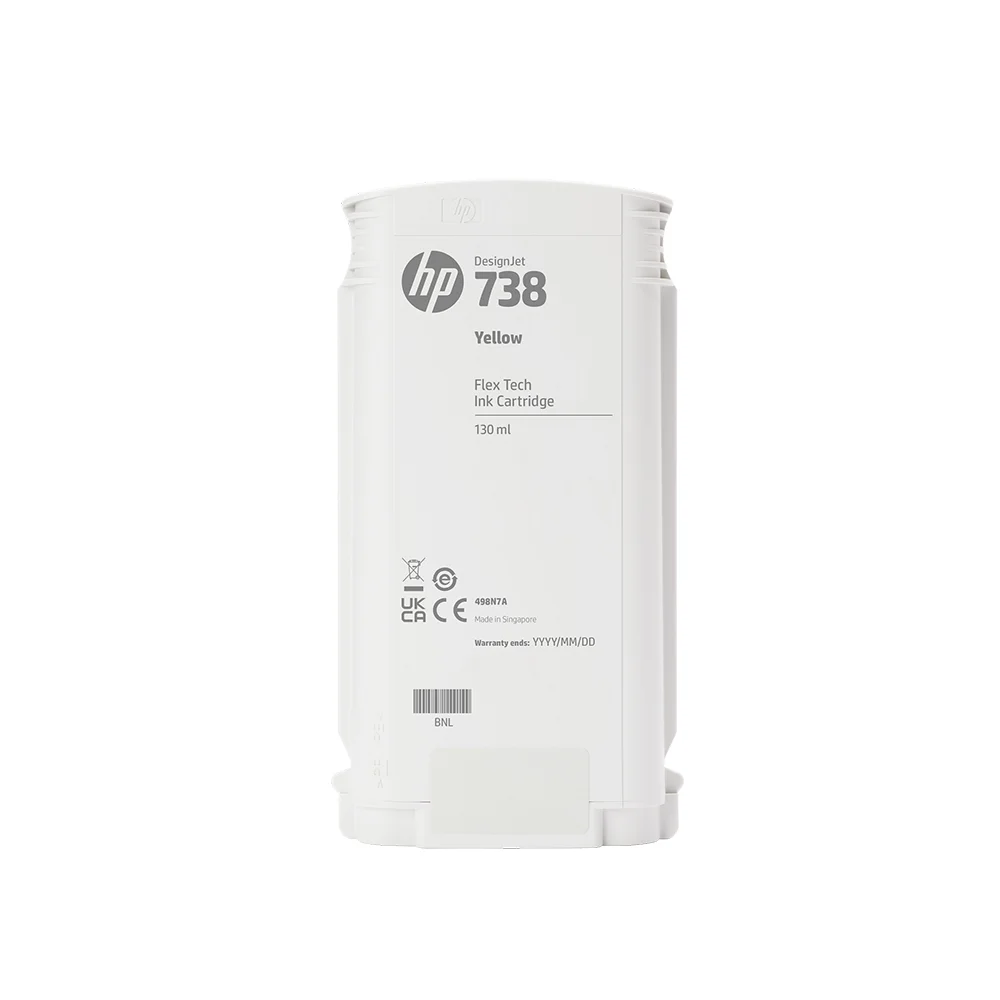 Cartucho de tinta HP DesignJet 738 amarillo de 130 ml (498N7A)