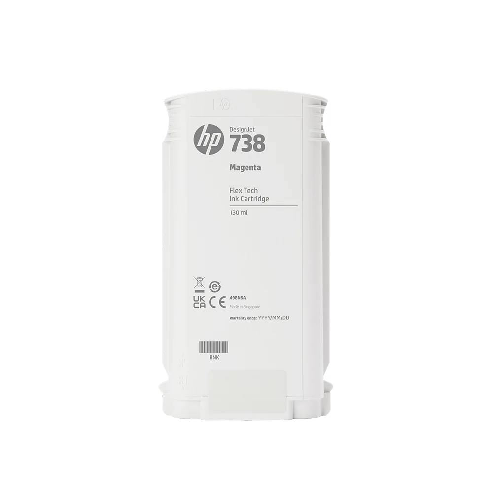 Cartucho de tinta HP DesignJet 738 magenta de 130 ml (498N6A)