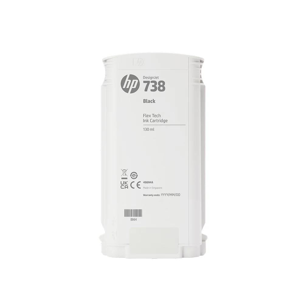 Cartucho de tinta HP DesignJet 738 negro de 130 ml (498N4A)