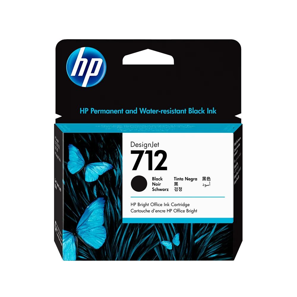 Cartucho de tinta HP DesignJet 712 negro de 80 ml (3ED71A)