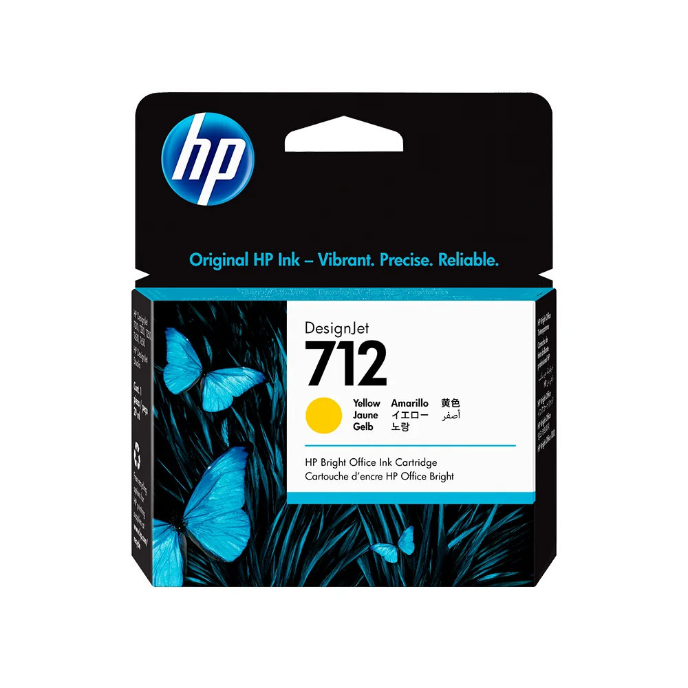 Cartucho de tinta HP DesignJet 712 amarillo de 29 ml (3ED69A)