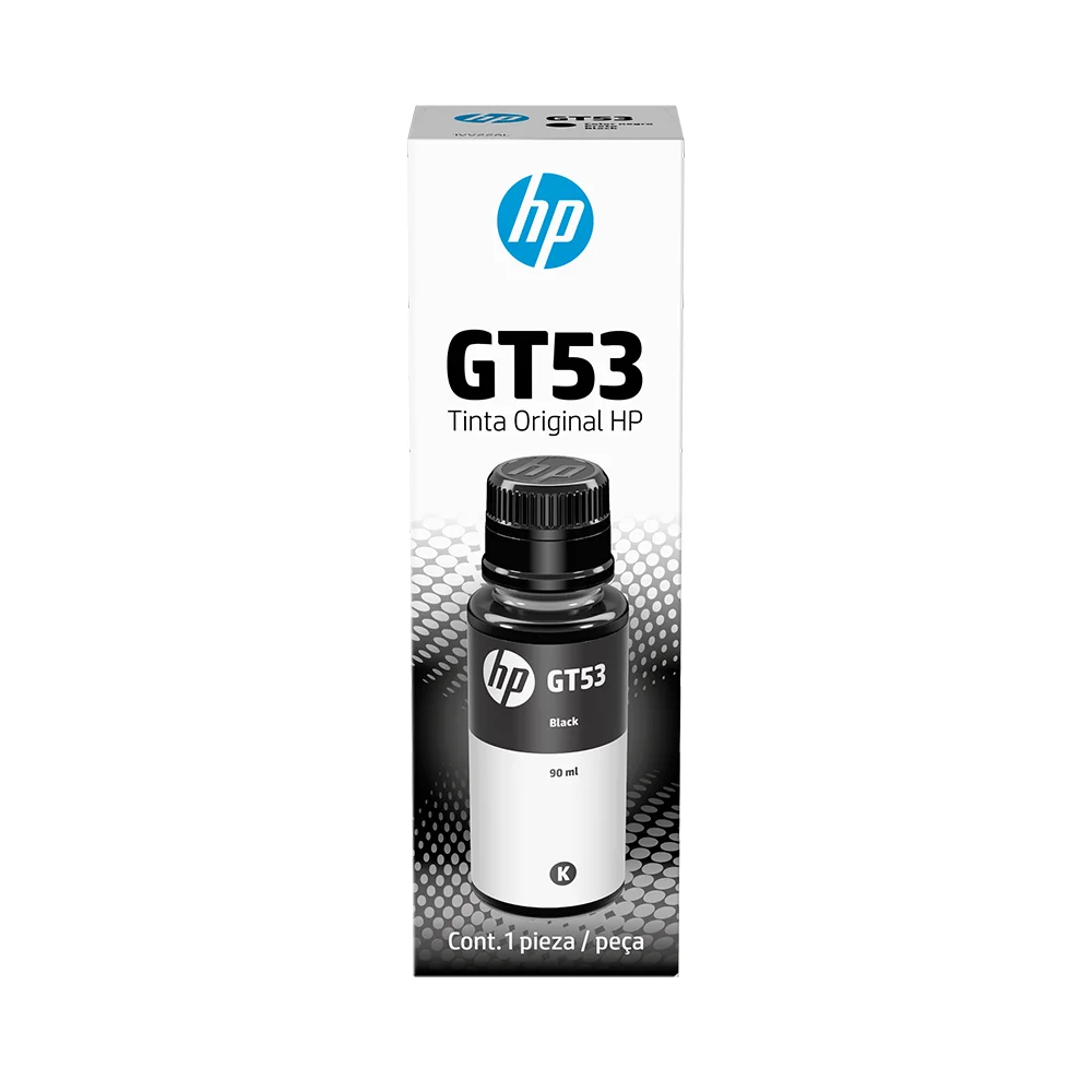 Botella de tinta original HP GT53 negro de 90 ml (1VV22AL)