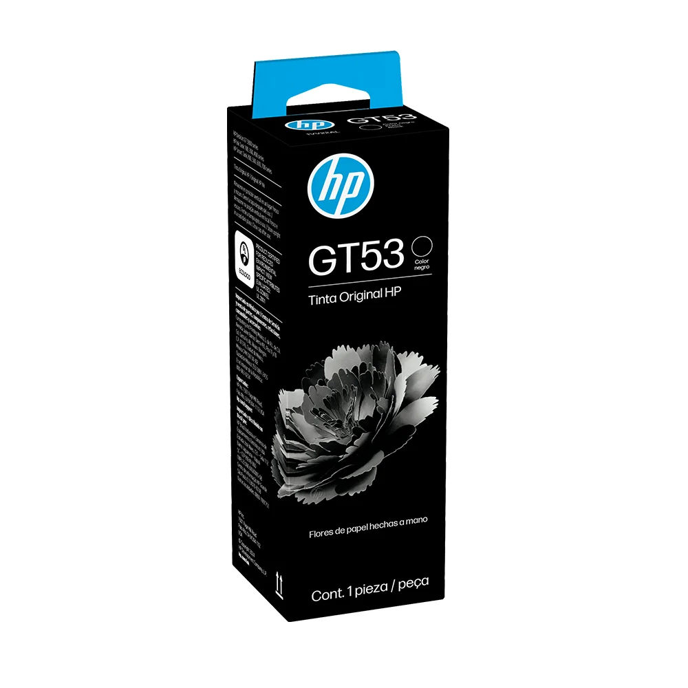 Botella de tinta original HP GT53 negro de 90 ml (1VV22AL)