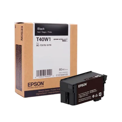 Epson T40W120 Cartucho de Tinta Negro 80ml - SureColor T3170/T5170 - UltraChrome XD2