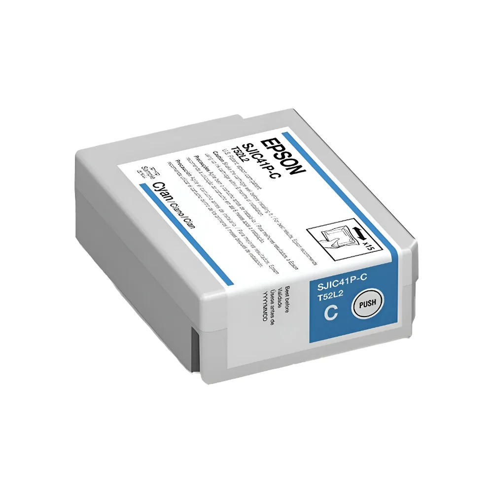 Cartucho de tinta Epson SJIC41P-C Cian CW-C4000 (C13T52L220)