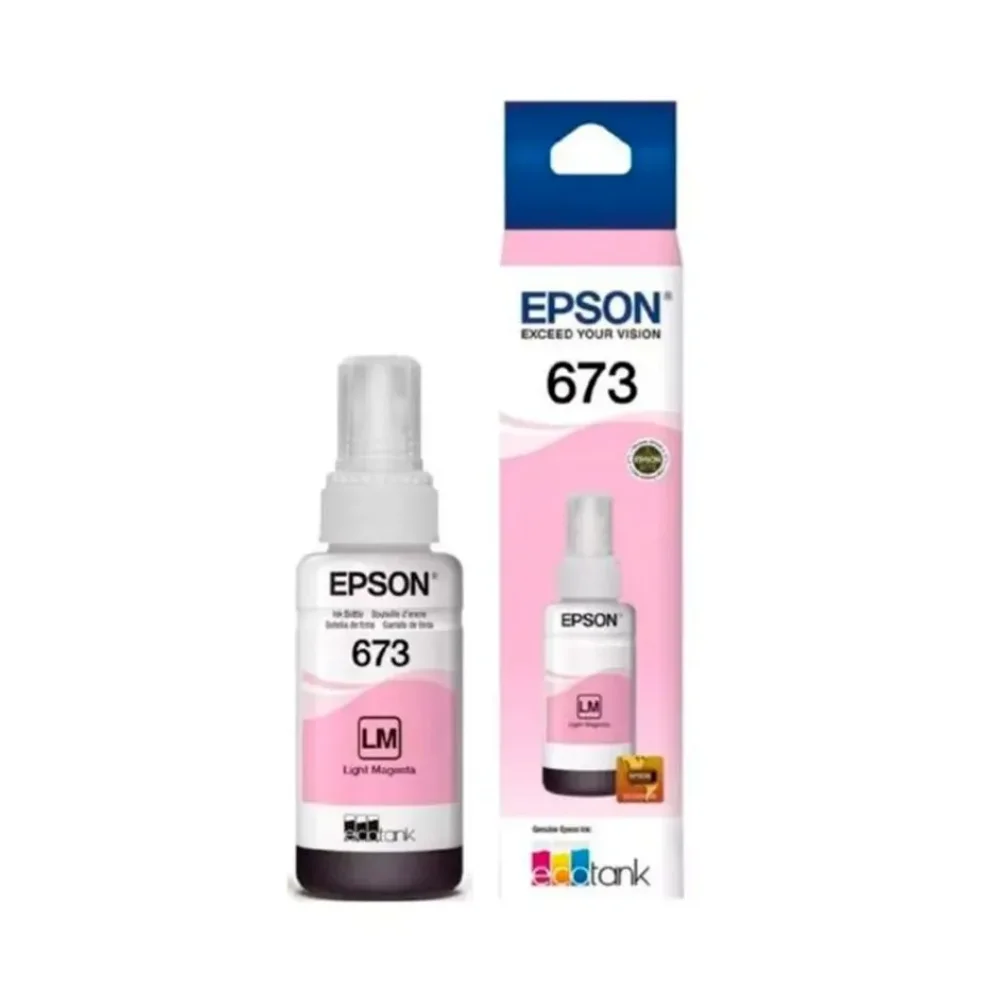 Botella de tinta Epson T673 Magenta Claro EcoTank L800 (T673620-AL)