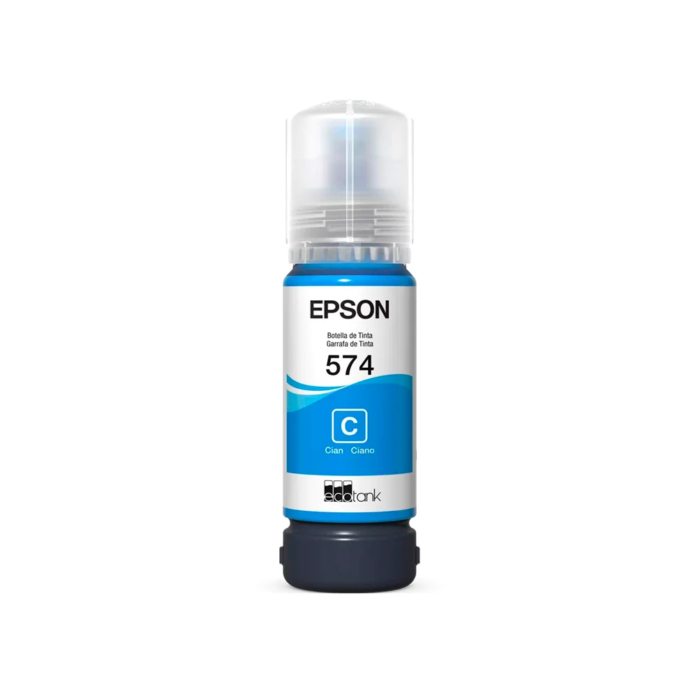 Botella de tinta Epson T574 Cian EcoTank L8050 (T574220-AL)