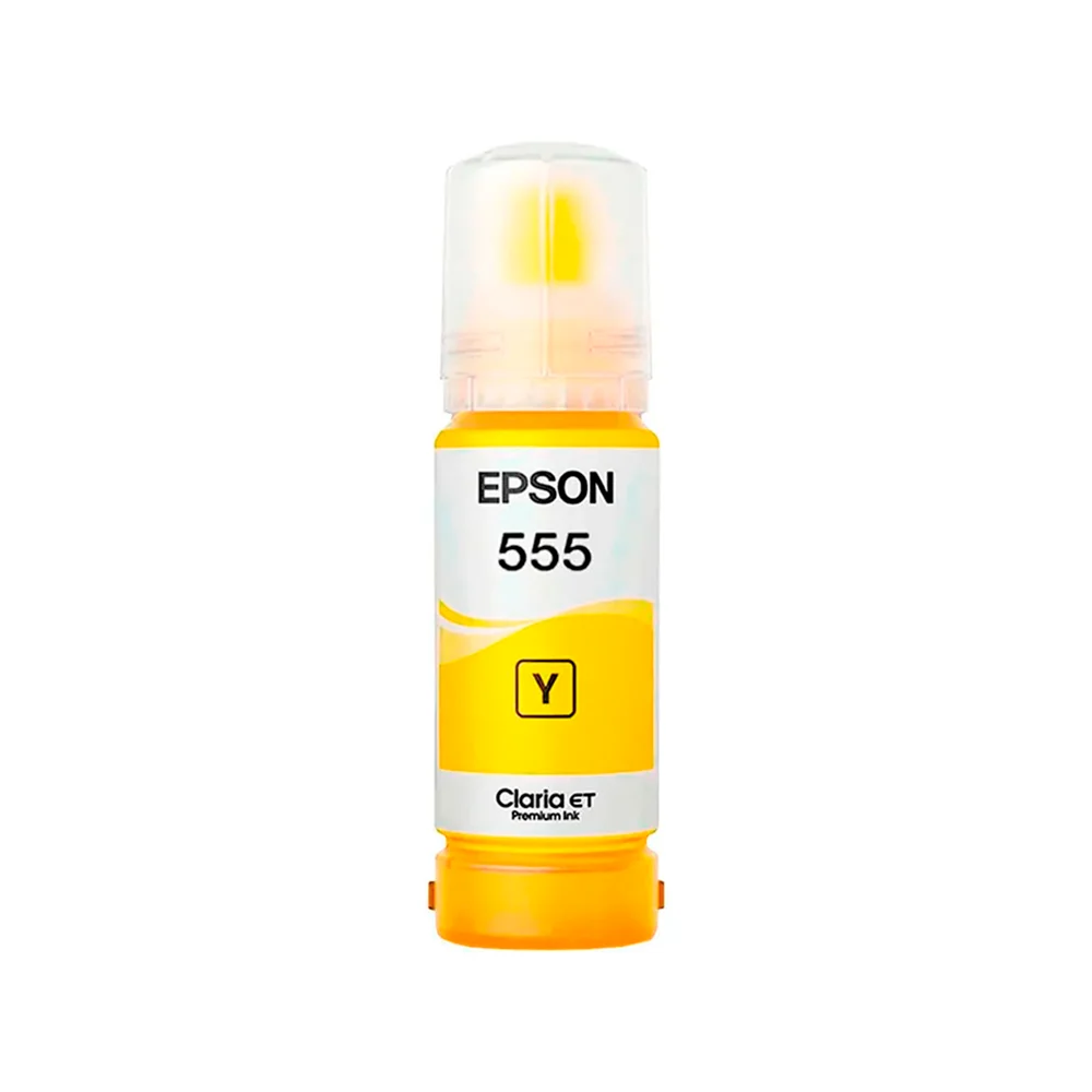 Botella de tinta Epson T555 Amarillo EcoTank L8160 (T555420-AL)