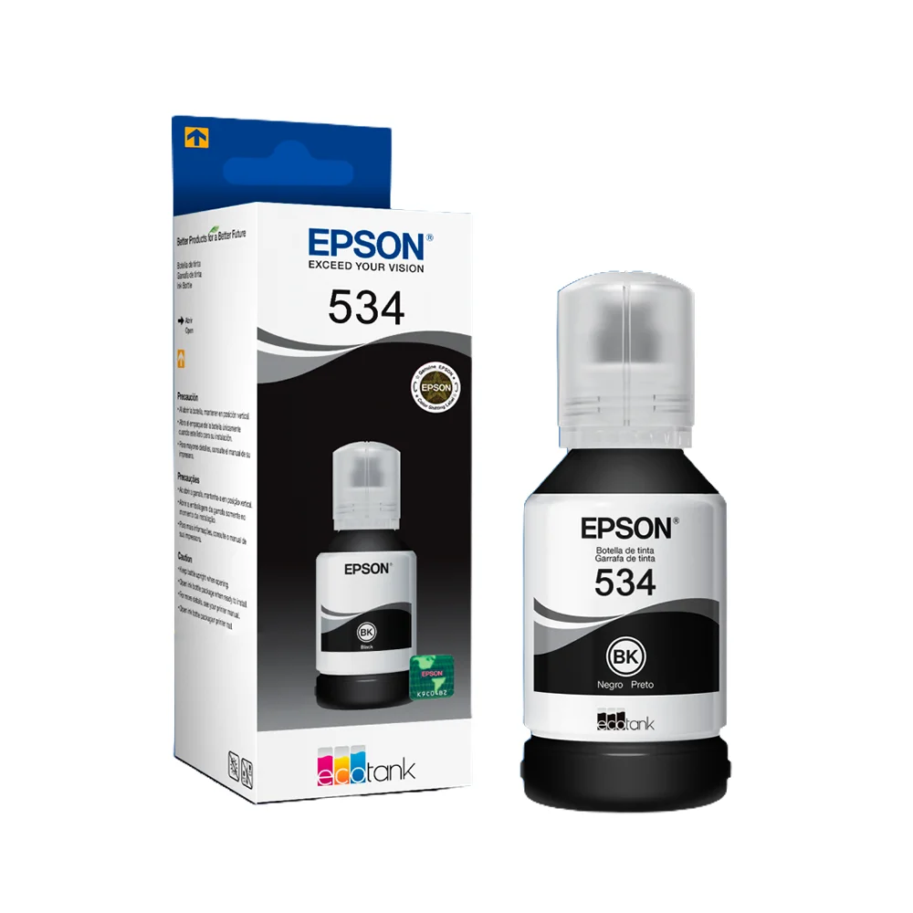 Botella de tinta Epson T534 Negro (T534120-AL)