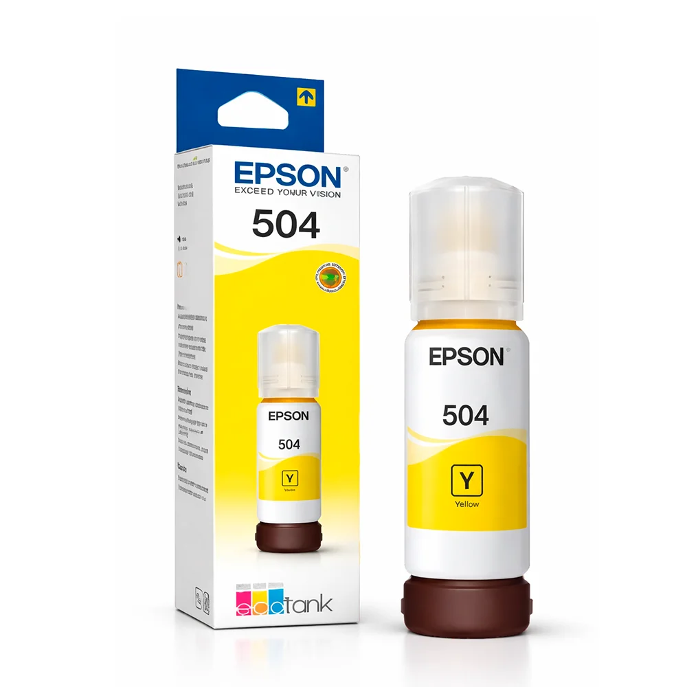 Botella de tinta Epson T504 Amarillo (T504420-AL)