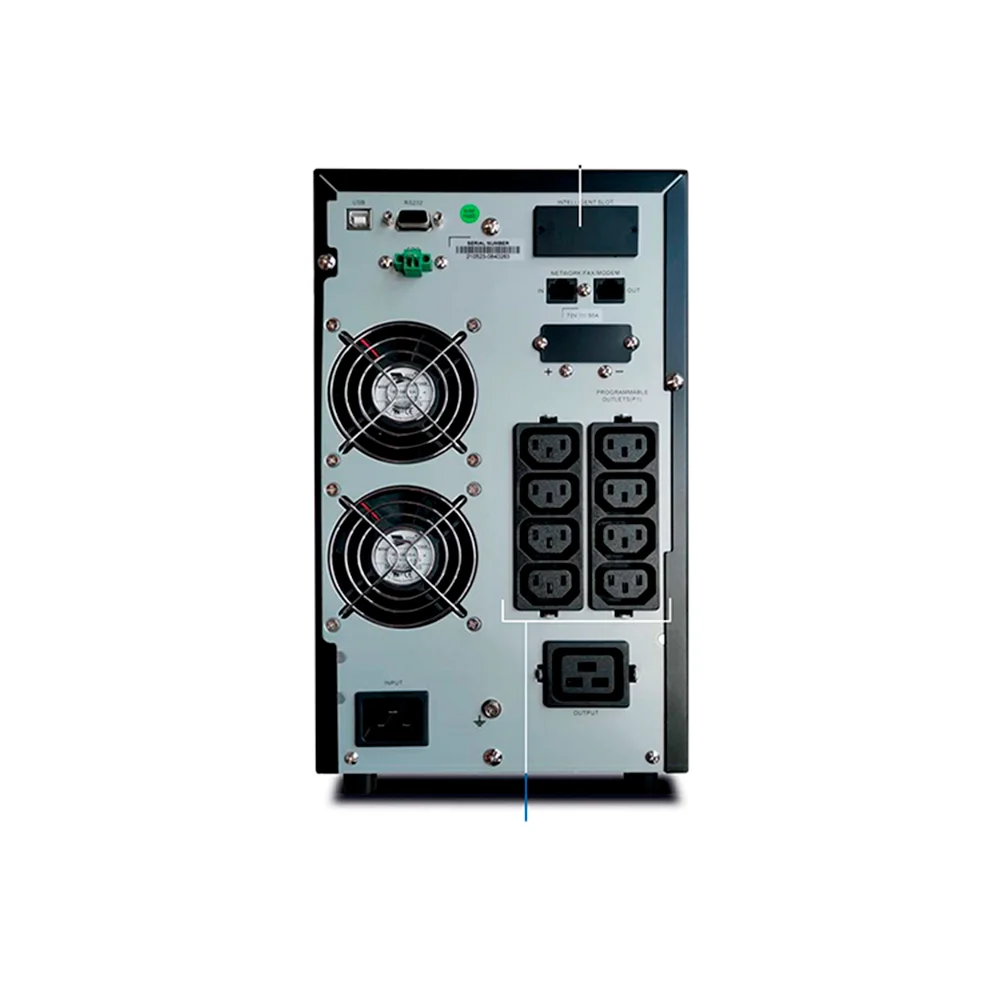 UPS Online CDP UPO11-3AXI – 3000VA / 3000W FP1  | 6 Salidas IEC Doble Conversión Panel LCD