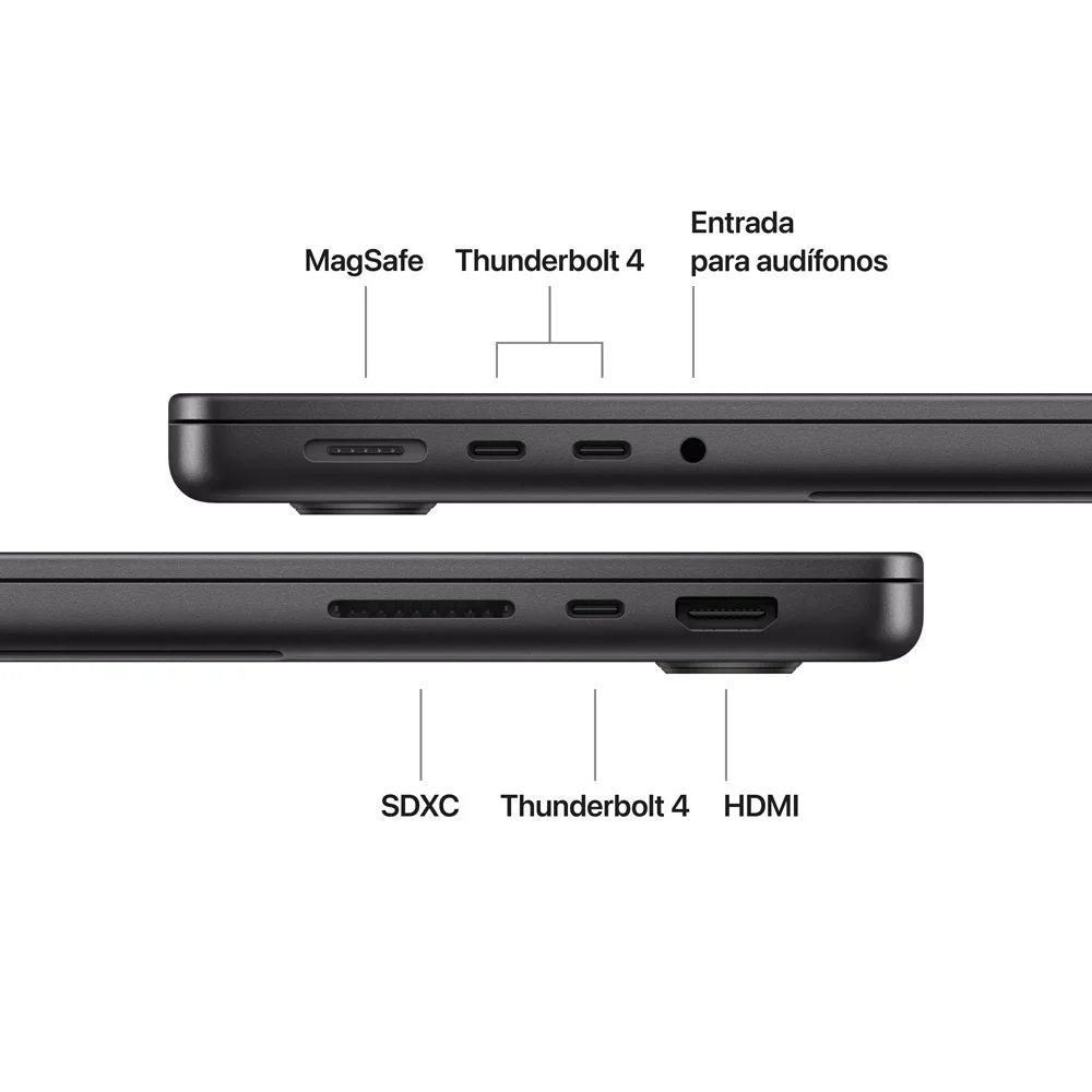 Laptop Apple MacBook Pro 14.2" Liquid Retina XDR, Chip M5 10 núcleos, 16GB, 512GB SSD, macOS - MDE04E/A