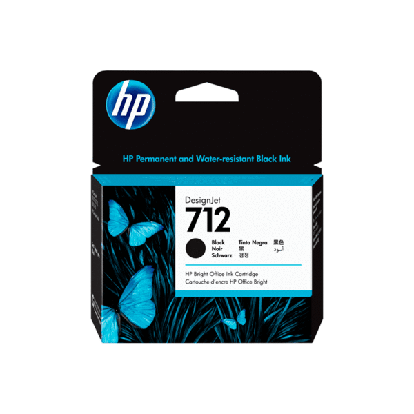 Cartucho de Tinta HP DesignJet 712 | Negro | 80 ml