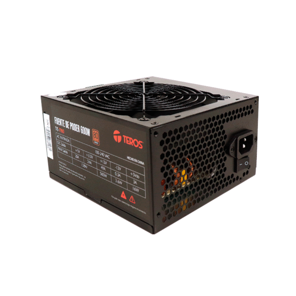 Fuente de Poder TEROS TE-7160 | 600W 80 Plus Bronze ATX