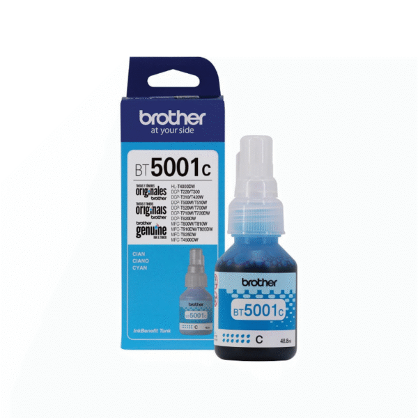 Botella de Tinta Brother BT5001C | Cian