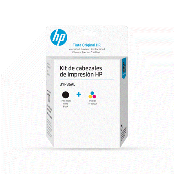 Kit de Cabezales de Impresión HP GT 3YP86AL | Negro y Tricolor | Smart Tank e Ink Tank Series