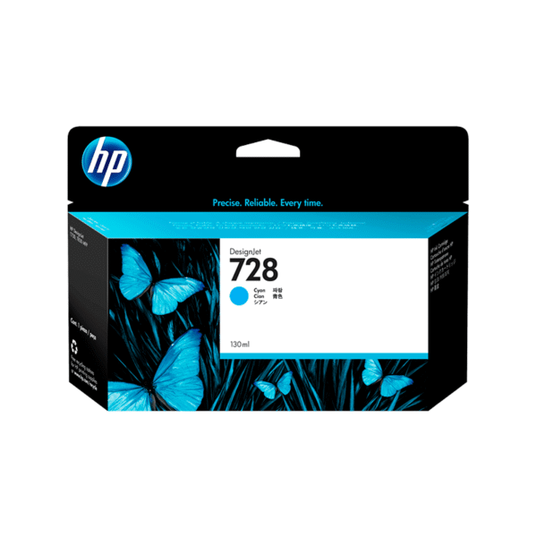 Cartucho de Tinta HP DesignJet 728 | Cian | 130ml | F9J67A
