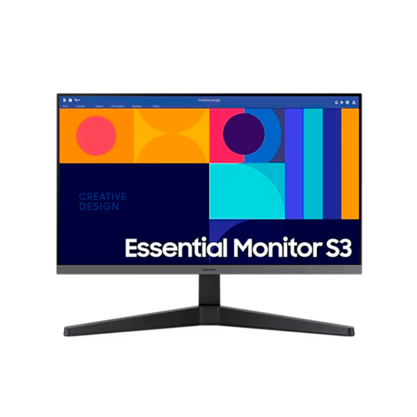 Monitor Samsung 24" FHD Essential S3 | IPS 100Hz | HDMI / DP | Negro | LS24C330GALXPE